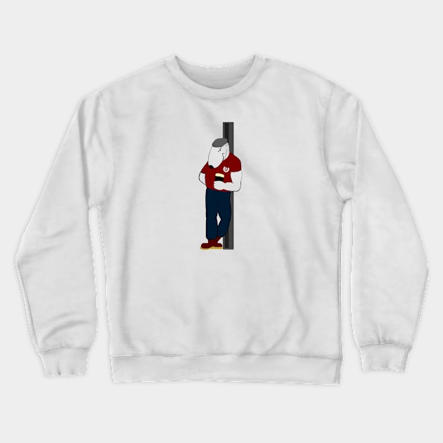 Bull Terrier Skinhead Crewneck Sweatshirt by natalpae